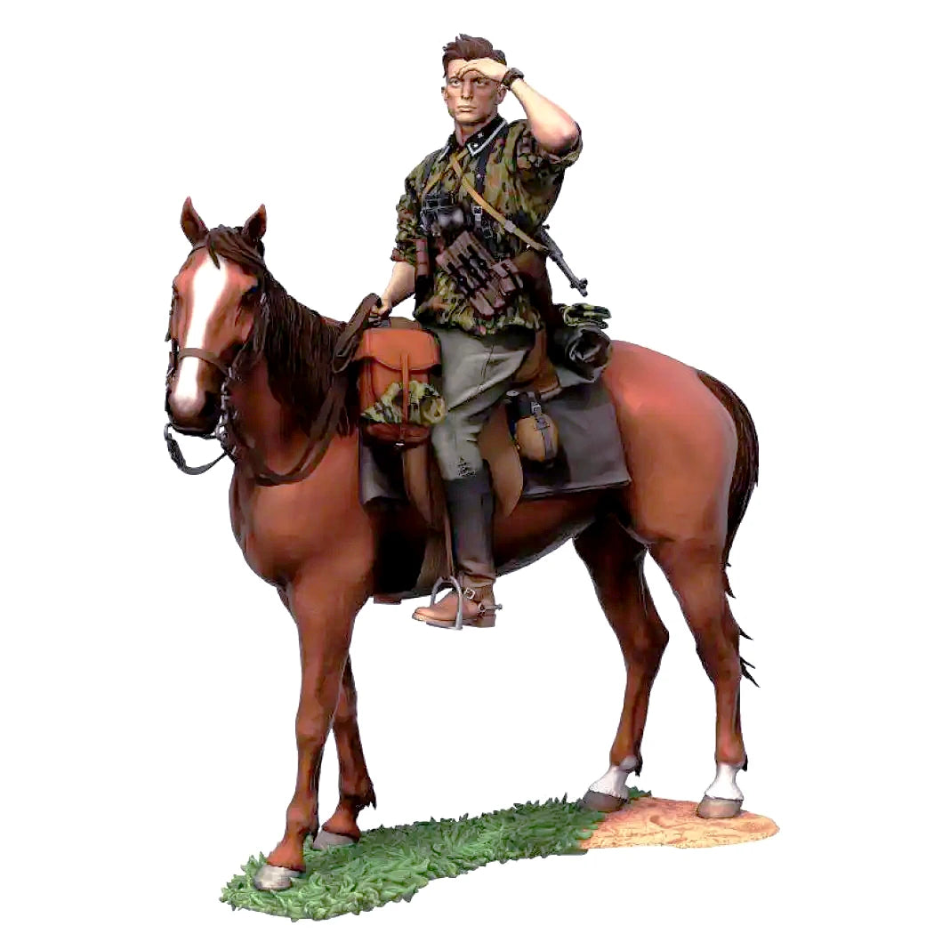 1/35 Resin model Kit German Soldier Scout Rider Horseman WW2 Unpainted - Model-Fan-Store