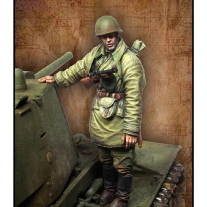 1/35 Resin Model Kit Soviet Soldiers Infantryman WW2 Unpainted - Model-Fan-Store