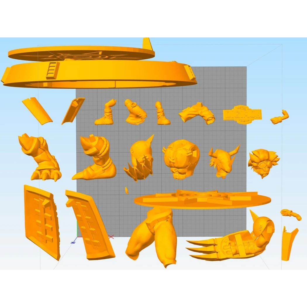 Digital STL Tai & Wargreymon