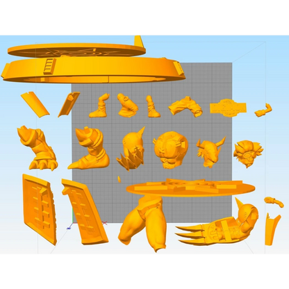 Digital STL Tai & Wargreymon