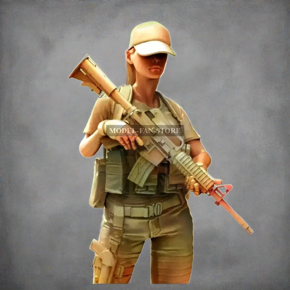 1/16 Resin Model Kit Modern Soldier Girl Idf Special Forces Unpainted Full Figure Scale