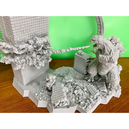 110mm Resin Casting Model Kit Godzilla Destroys City Unpainted - Model-Fan-Store