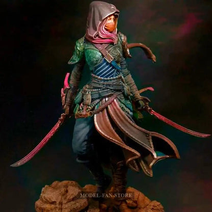 1/24 75Mm Resin Model Kit Asian Beautiful Girl Assassin Fantasy Td-4405 Unpainted Full Figure Scale