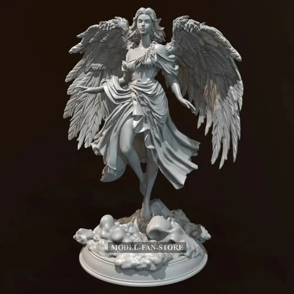 1/24 75Mm Resin Model Kit Beautiful Girl Angel Td-6397 Unpainted Full Figure Scale