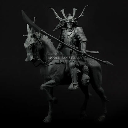 1/24 Resin Model Kit Japanese Samurai Rider Death Dealer Fantasy Unpainted Full Figure Scale