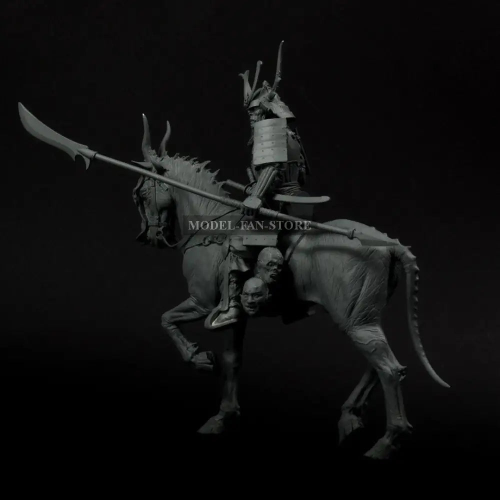 1/24 Resin Model Kit Japanese Samurai Rider Death Dealer Fantasy Unpainted Full Figure Scale