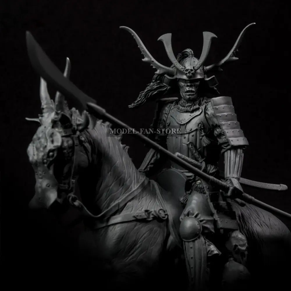 1/24 Resin Model Kit Japanese Samurai Rider Death Dealer Fantasy Unpainted Full Figure Scale