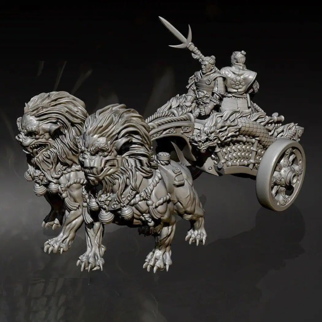 125mm Resin Model Kit Chinese Emperor on the Chariot of the Mummy Unpainted - Model-Fan-Store