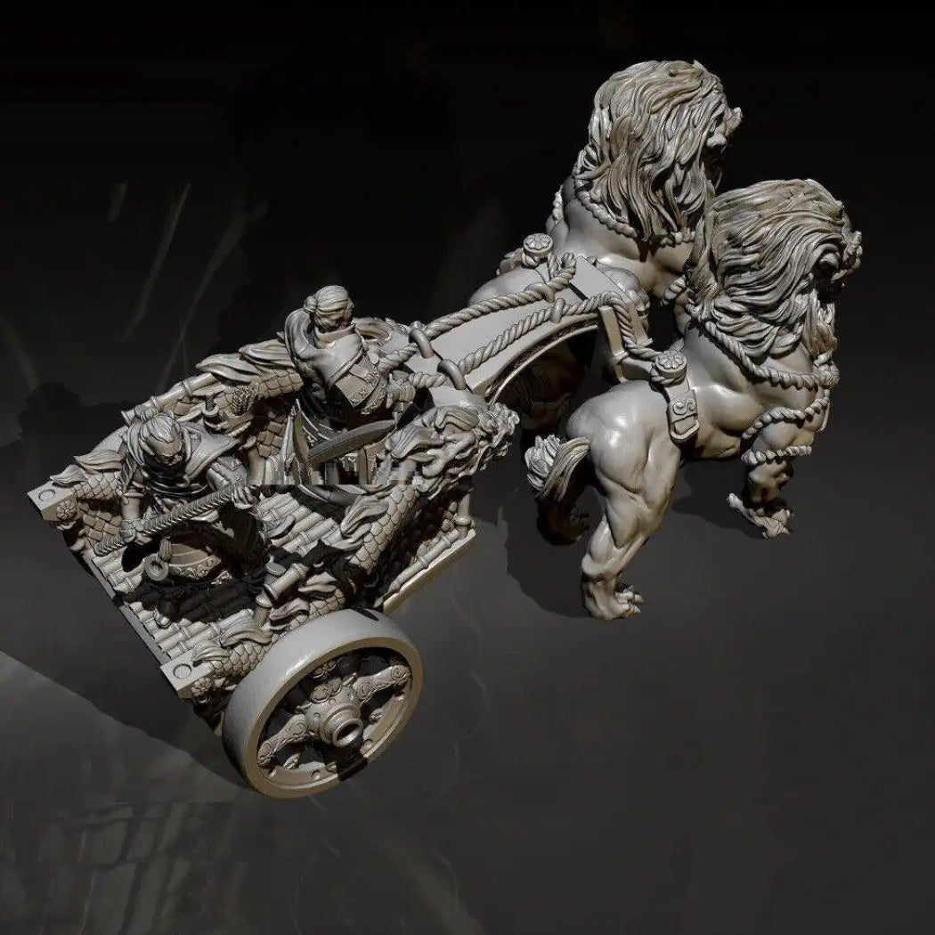 125mm Resin Model Kit Chinese Emperor on the Chariot of the Mummy Unpainted - Model-Fan-Store