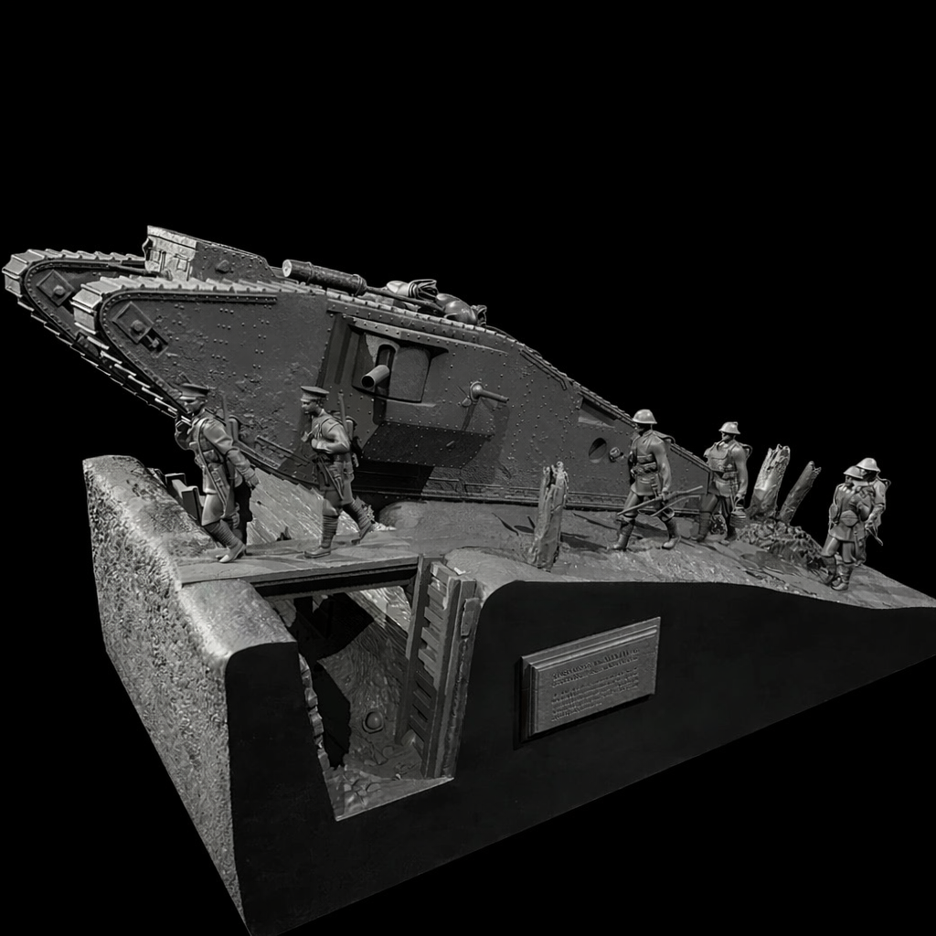 1/35 6pcs Resin Model Kit British Soldiers Tank Crew (with base) WW1 Unpainted YFWW-2258