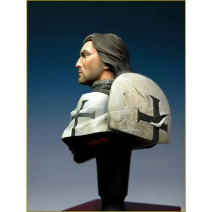 1/10 BUST Resin Model Kit Medieval Knight Teutonic Crusader Warrior Unpainted