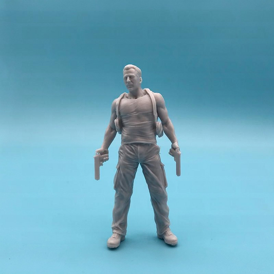 1/24 75mm Resin Model Kit Die Hard John McClane Movie Unpainted