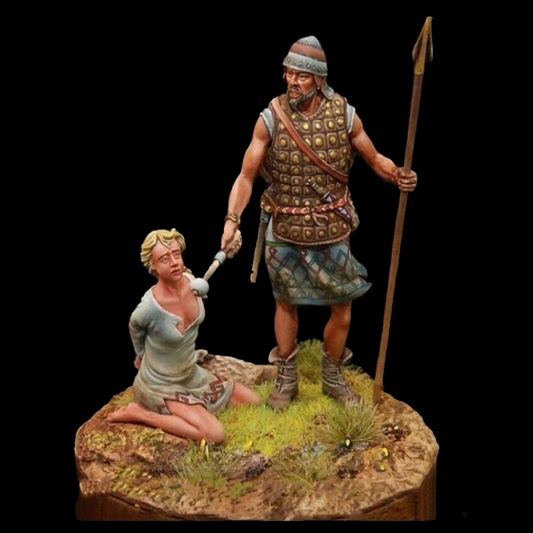1/32 Resin Model Kit Ancient Warrior and Captive Unpainted
