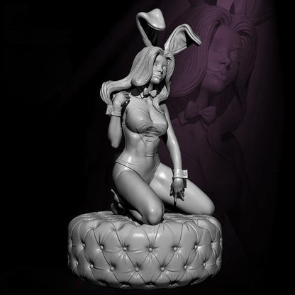 1/24 75mm Resin Model Kit Beautiful Girl Dancer Rabbit TD-2733 Unpainted