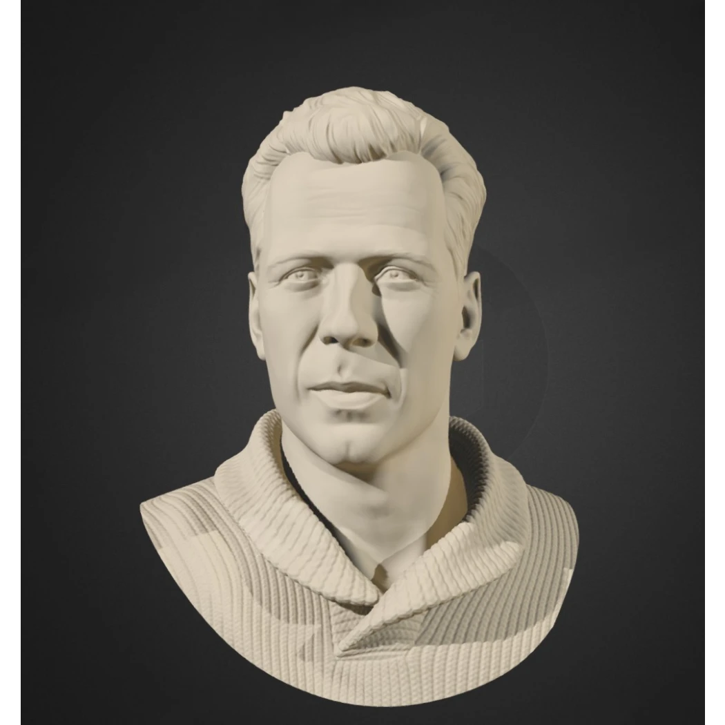 Digital STL The Fifth Element Bruce Willis Bust