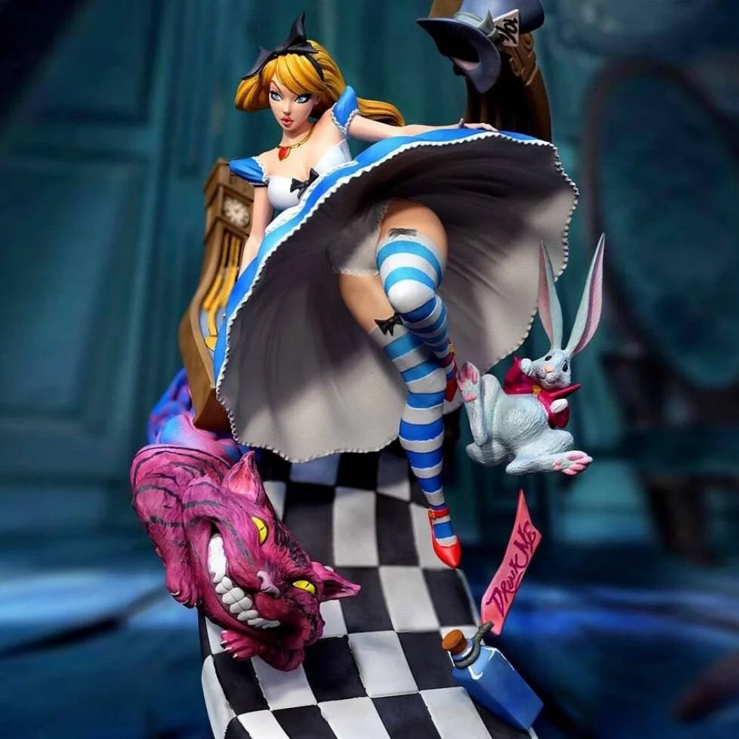 1/35 - 1/6 3D Print Model Kit Beautiful Girl Alice Fairy Tales Unpainted