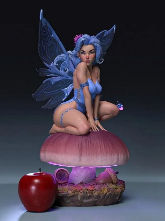 1/35 - 1/6 3D Print Model Kit Beautiful Girl Fairy Unpainted