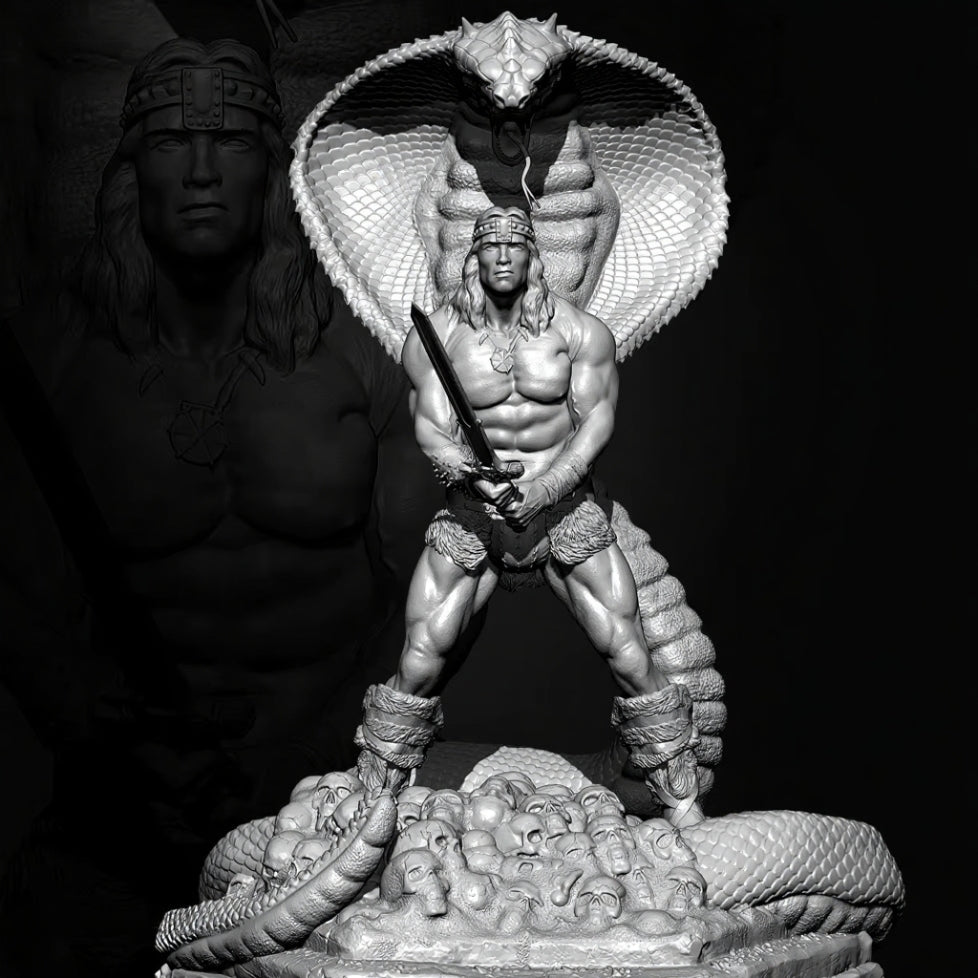 76mm Resin Model Kit Barbarian Warrior TD-3638 Unpainted