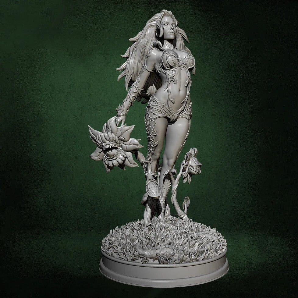 1/24 75mm Resin Superhero Model Kit Poison Beautiful Girl Unpainted