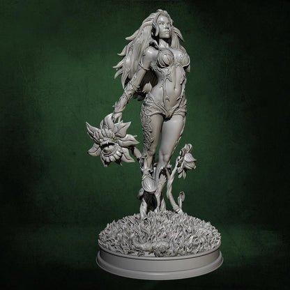 1/24 75mm Resin Superhero Model Kit Poison Beautiful Girl Unpainted