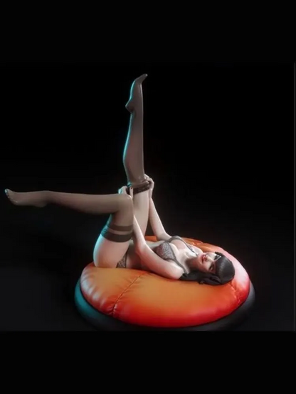 1/35 - 1/6 3D Print Model Kit Modern Beautiful Girl Dancer Unpainted