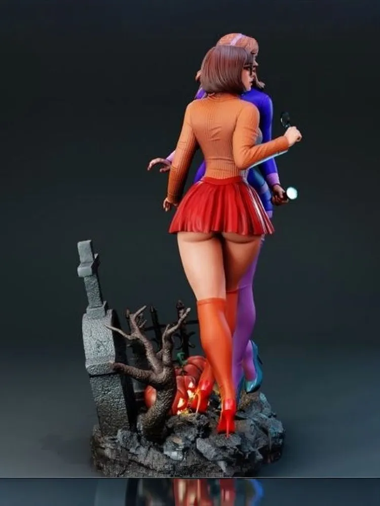 1/35 - 1/6 3D Print Model Kit Beautiful Girls Velm & Daphne Unpainted