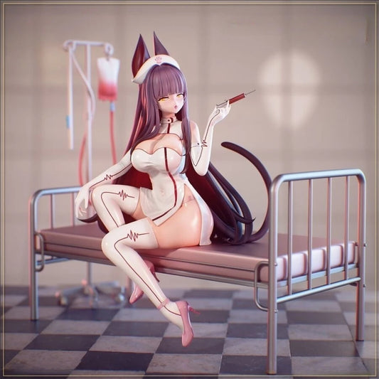 Digital STL Cat Nurse Yomi