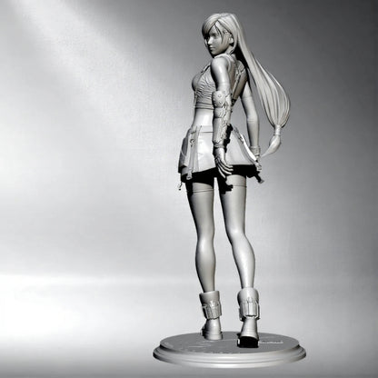 1/24 75mm Resin Model Kit Modern Beautiful Girl Woman Unpainted