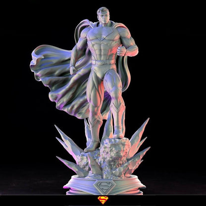 Digital STL Superman Diorama