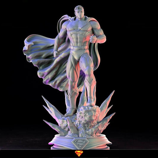 Digital STL Superman Diorama