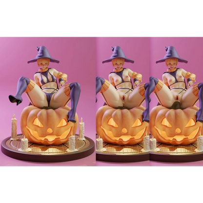 Digital STL Naughty Witch Halloween