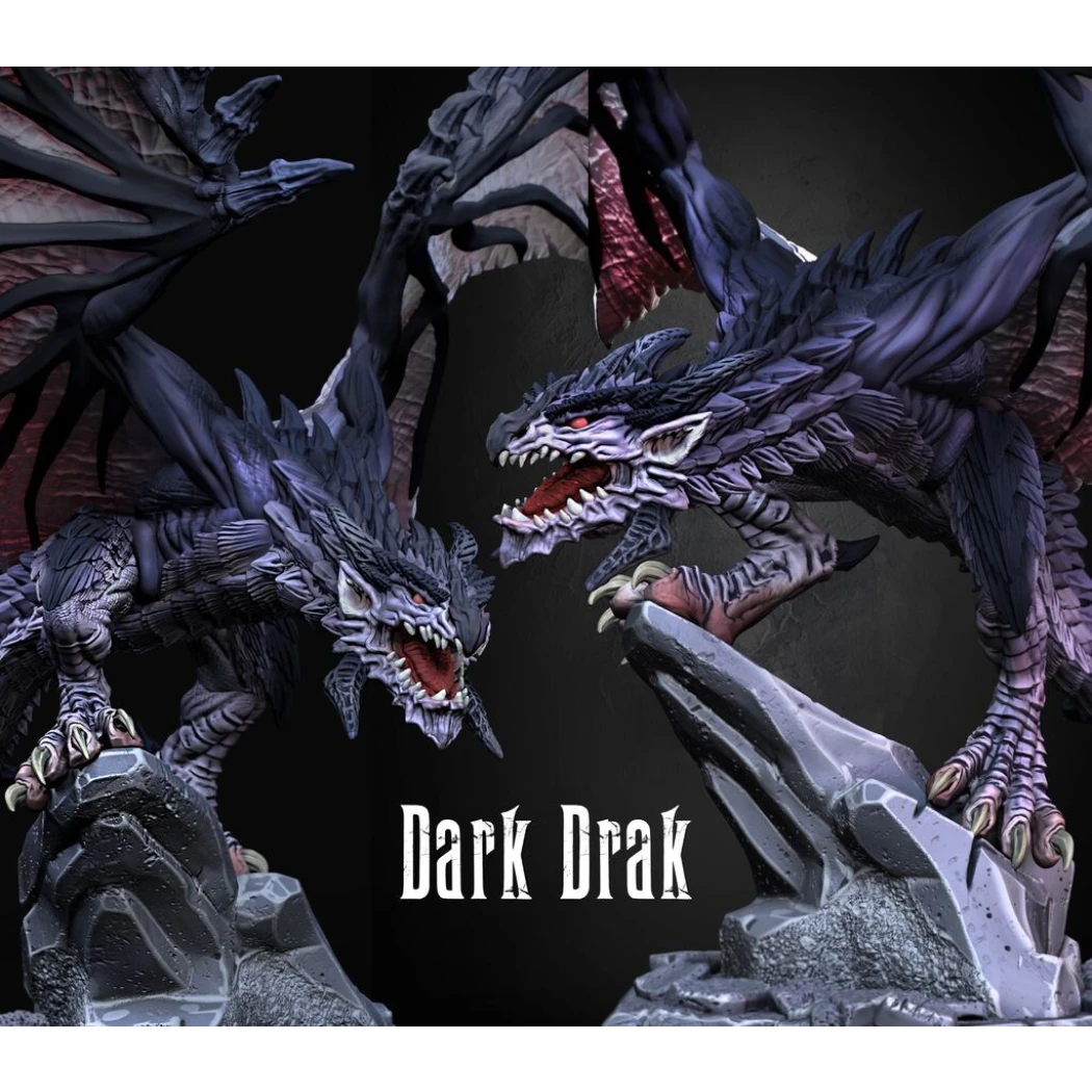 Digital STL Dark Drak Wyvern