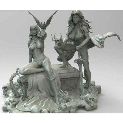 Digital STL Vampirella & Ladydeath