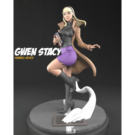 Digital STL Gwen Stacy Beautiful Girl