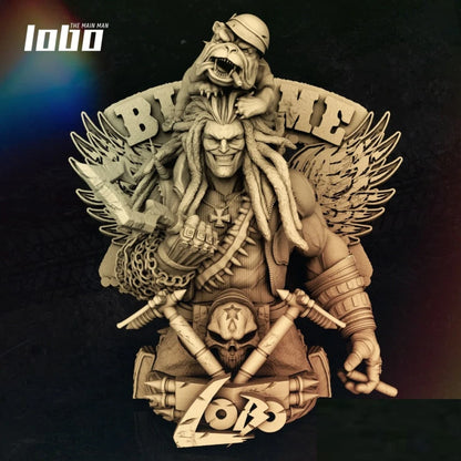 Digital STL Lobo Bust