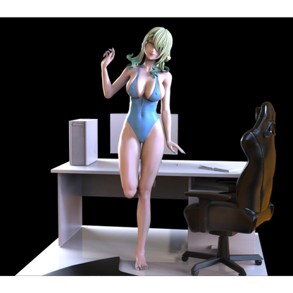 Digital STL Fauna Office Beautiful Girl