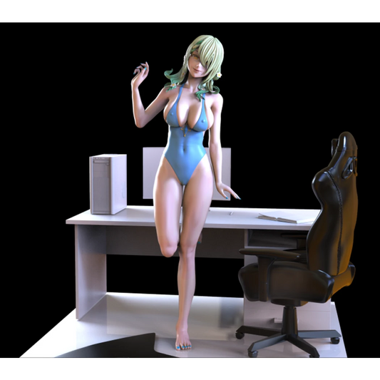 Digital STL Fauna Office Beautiful Girl