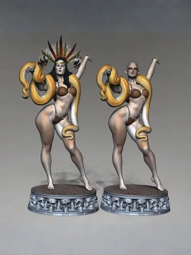 1/35 - 1/6 3D Print Model Kit Beautiful Girl Circus Artist Unpainted