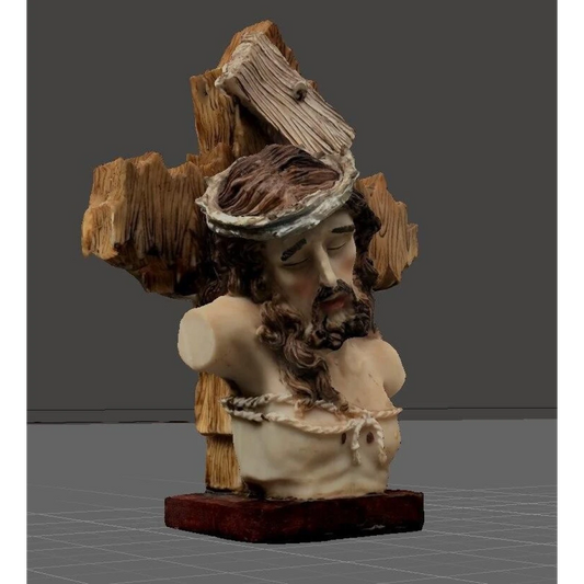 Digital STL Jesus on cross Bust