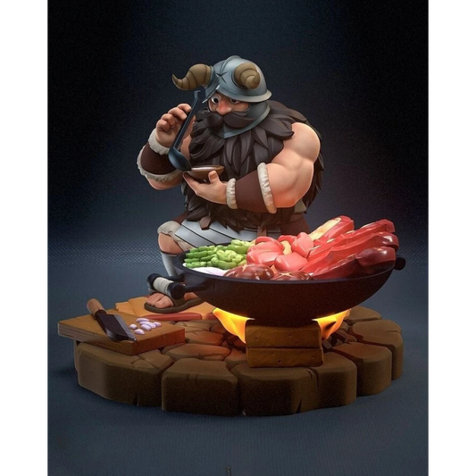 Digital STL Dungeon Meshi Senshi and Soporte Joystick