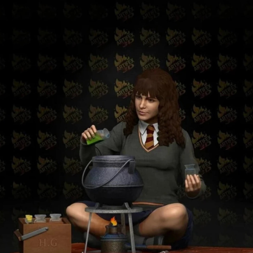 Digital STL Hermione Witch Girl