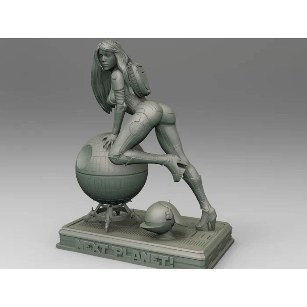 Digital STL Star Wars Death Star Operator Pin Up Girl