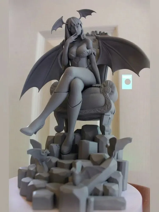 1/35 - 1/6 3D Print Model Kit Beautiful Girl Succubus Unpainted