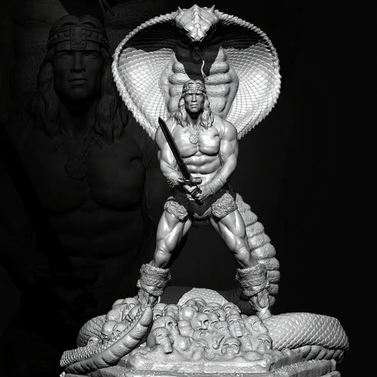 1/35 - 1/6 3D Print Model Kit Conan Warrior Barbarian TD-3638 Unpainted