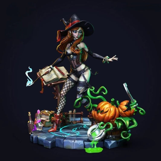 Digital STL Hazel Pin Up Witch
