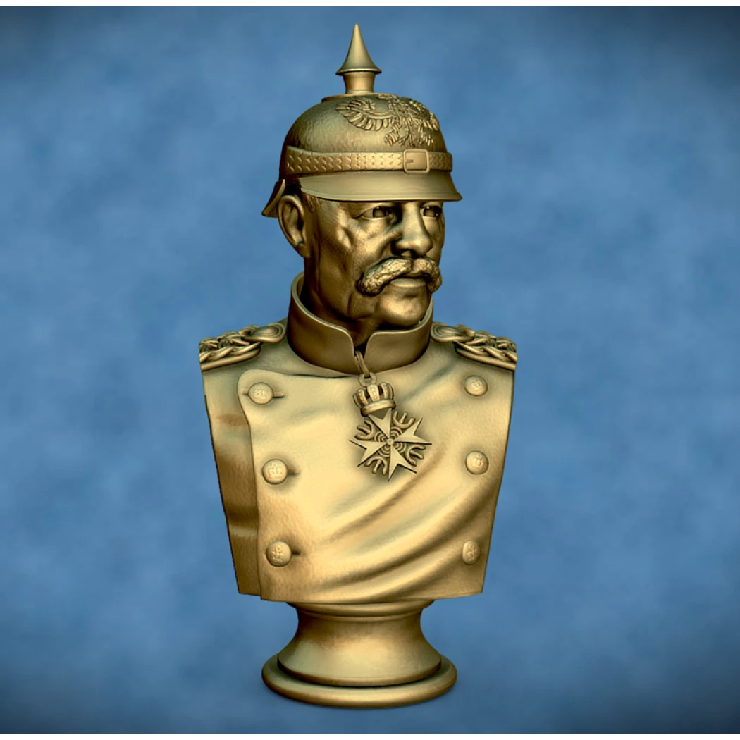 Digital STL Prussian General Bust