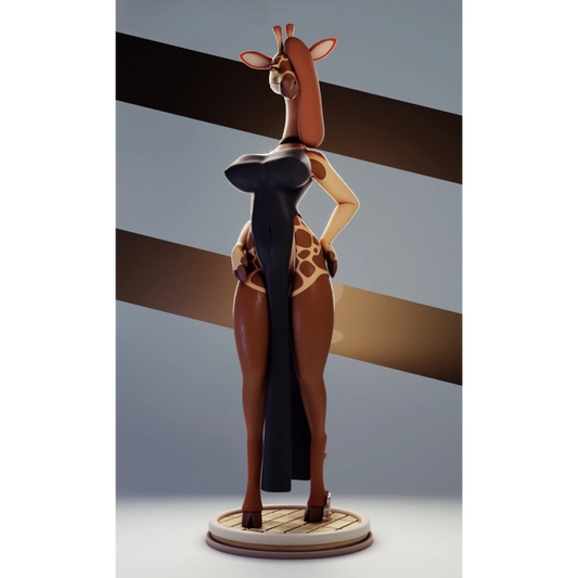 Digital STL Furry Giraffe