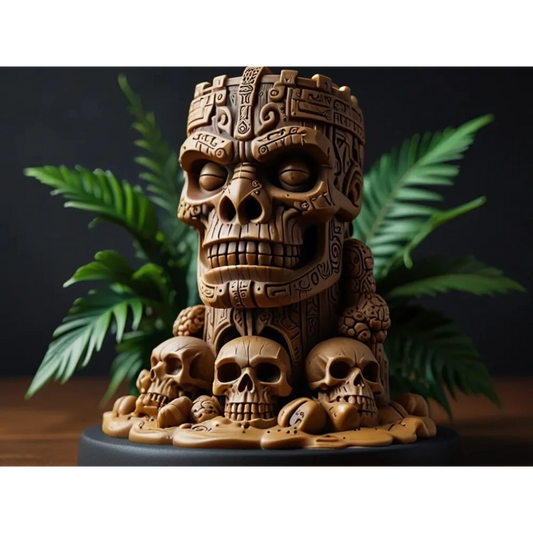 Digital STL Fun Tiki Skull