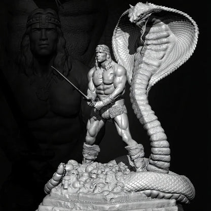 76mm Resin Model Kit Barbarian Warrior TD-3638 Unpainted