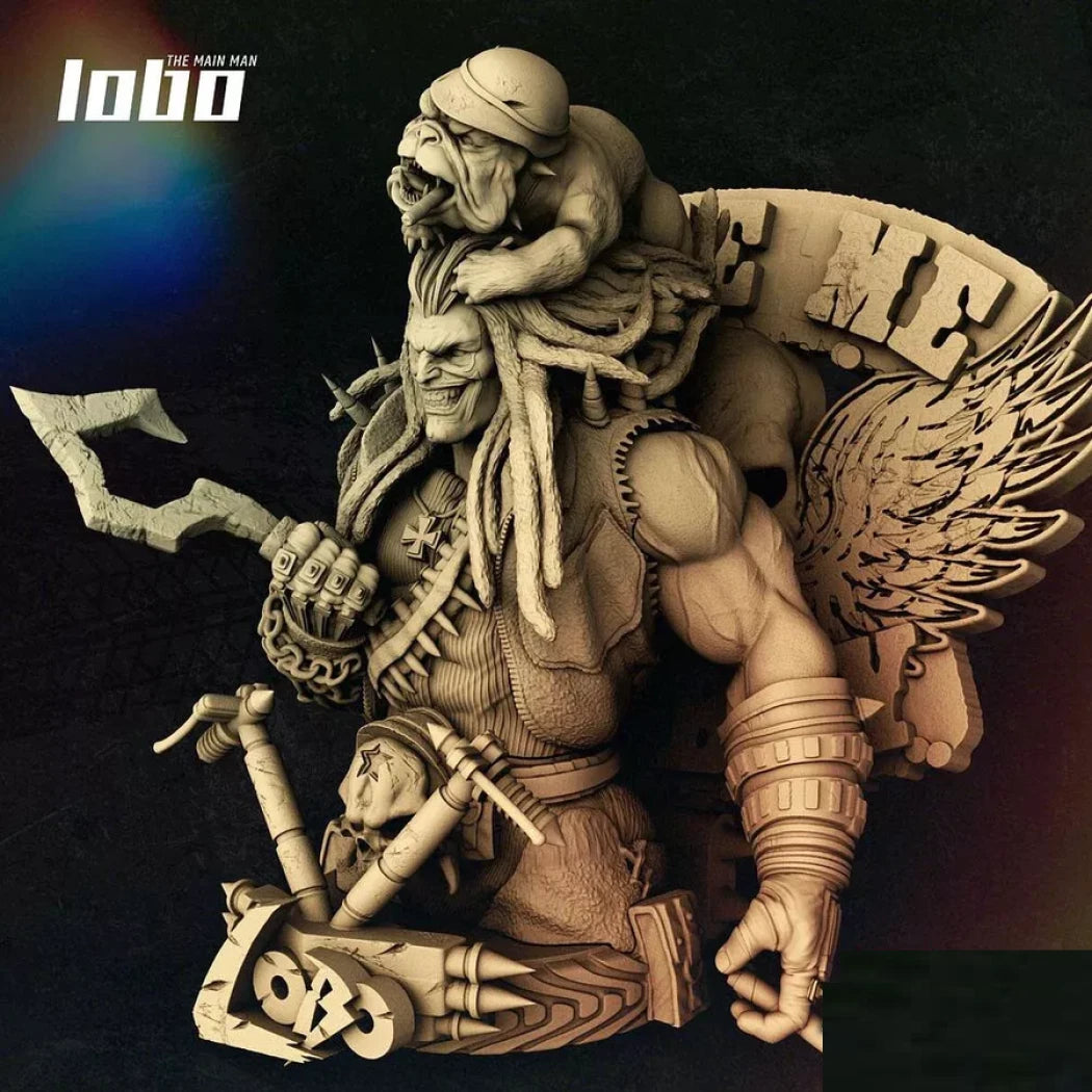 Digital STL Lobo Bust